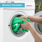 HOMEXCEL Green Microfiber Cleaning Cloth, 8 Pack Cleaning Towels - Image 6