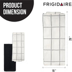 Frigidaire Carmen 2-Piece Cotton Kitchen Towel Set-Black and Square Print - Image 4