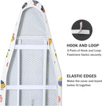 Ironing Board Cover and Pad Standard Size 15" x 54", 3 Pairs of Hook and Loop - Image 4