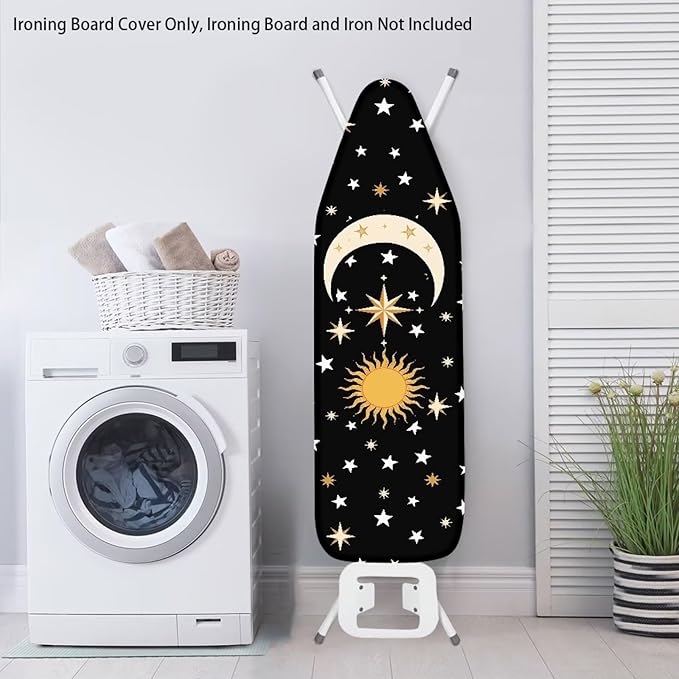Moon Ironing Board Cover and Pad Stretch 15 x 54 Thick Padding - Image 3