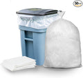 Plasticplace 65 gallon Trash Bags │ 1.5 Mil │ Clear Heavy Duty Garbage Can by Plasticplace