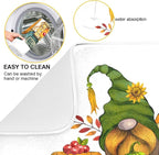 ALAZA Thanksgiving Truck with Fall Gnomes Dish Drying Mat - Image 2