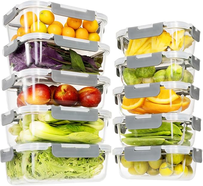 Glass Food Storage Containers by SSALIENT