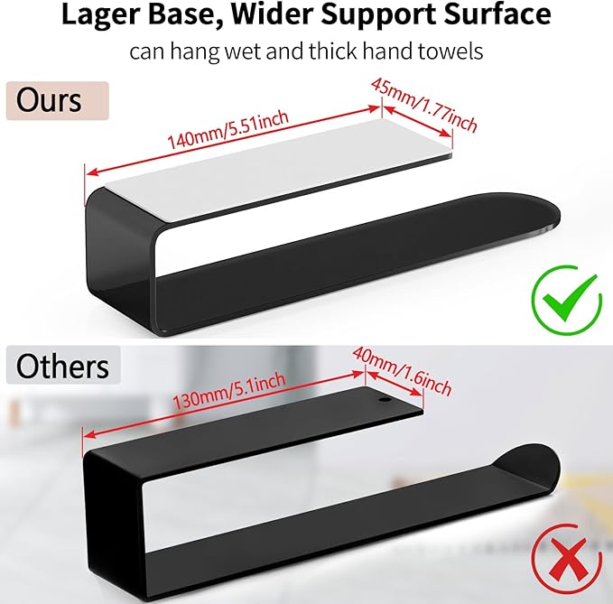 Hand Towel Holder, Self Adhesive Towel Racks - Image 2