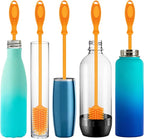 12.5" Silicone Bottle Brush & Straw Cleaner Brush Set | Water Bottle Cleaner - Image 3