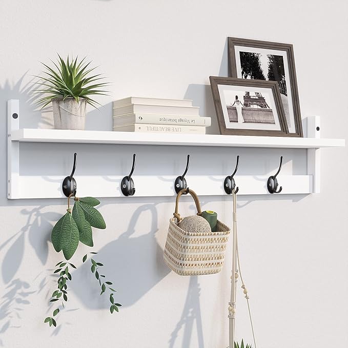 BAMEOS Wall-Mounted Wood Shelf by BAMEOS