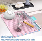 Dish Drying Matt for Kitchen Counter, Kitchen Dry Mats for Dishes Drying Pad - Image 7