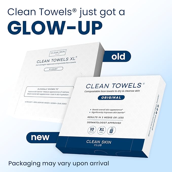 Clean Skin Club Clean Towels XL®, Travel Pack 100% USDA Biobased Disposable - Image 2