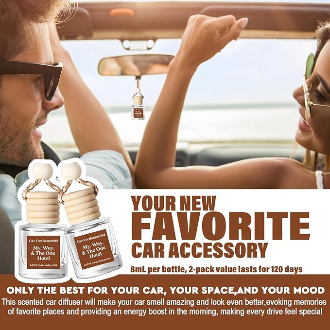 HoogaLife Car Air Freshener Diffuser 4 Pack Hanging Car Freshener - Image 3