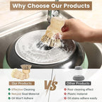 2-Pack Bamboo Dish Brush – Natural Dish Scrub Brush - Image 3