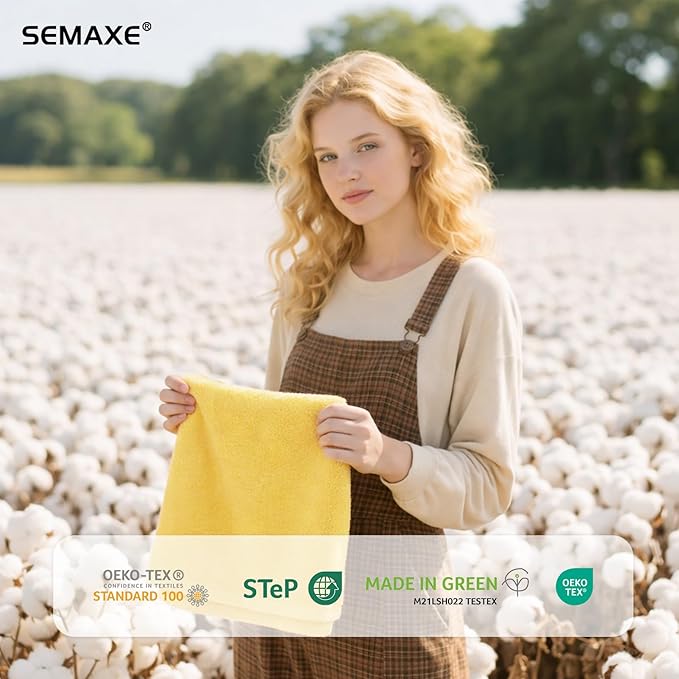 SEMAXE 12 Pack Hand Towels for Bathroom, 100% Cotton Towels - Image 4
