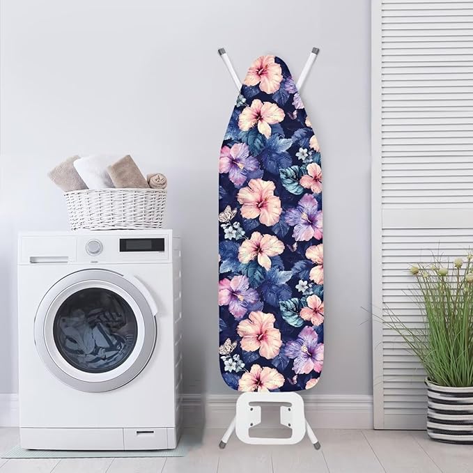 Hibiscus Butterfly Printed Ironing Board Cover Household Iron Board Covers - Image 3