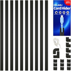 Delamu 157in Cord Covers for Wires on Wall, Cord Hider for 1 Cord, Paintable by DELAMU