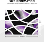 Purple Black White Geometric Abstract Dish Drying Mat - Image 7