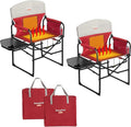 SUNNYFEEL Heated Camping Directors Chair, Heavy Duty,Oversized Portable Folding Chair with Side Table, Pocket for Beach, Fishing,Trip,Picnic,Lawn,Concert Outdoor Foldable Camp Chairs by SunnyFeelCamping