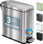 iTouchless 3 Gallon Slim Bathroom Trash Can by iTouchless