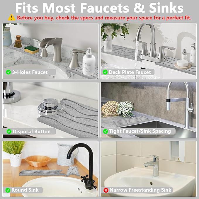 Stone Faucet Mat for Kitchen Sink - Image 6