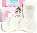 60-Count Compressed Facial Sponges|100% Natural Kickleen Cellulose Cosmetic Spa by KICKLEEN