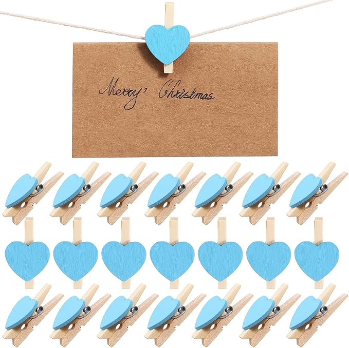 50pcs Mini Clothespins, Tiny Wooden Clips - Image 8