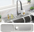PoYang 24 Inch Faucet Mat for Kitchen Sink Splash Guard Behind Faucet, Sink by PoYang
