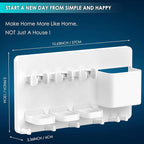 simpletome Adhesive Electric Toothbrush Holder Wall Mounted Razor Hanger - Image 8