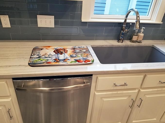 Caroline's Treasures DAC6314DDM Redbone Coonhound The Chef Dish Drying Mat - Image 3