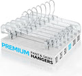 HOUSE DAY Clear Pants Hangers 100 Pack, Non-Slip Plastic Skirt Hanger by HOUSEDAY