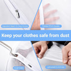 Garment Bags for Hanging Clothes Suit Bags for Closet Storage Plastic - Image 4