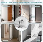 Magnetic Door Stoppers 2 Pack, Stainless Steel Door Stops - Image 6