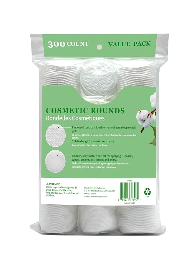TL Care Cotton Rounds with Travel Canister - Image 2