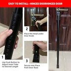 2 Pack 2-in-1 Door Security Bar & Sliding Patio Door Stopper Security Jammer - Image 5