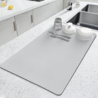 LOPNUR Kitchen Dish Drying Mat, Super Absorbent Dish Drying Pad, Diatomite by LOPNUR