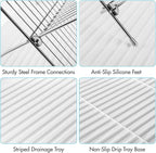 Youeon Foldable Dish Drying Rack - Image 3