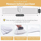 23.6" Faucet Mat for Kitchen Sink, Long Diatomite Fast Drying Stone Sink Tray - Image 2