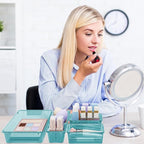 15 PCS Clear Plastic Drawer Organizer Set, 4-Size Acrylic Drawer Storage Trays - Image 6