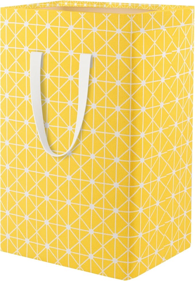 Waterproof Laundry Hamper Collapsible Laundry Basket Leather Handle Laundry Bag by %E2%80%8ETeLUVHome