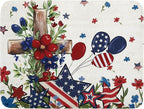 Star Floral Patriotic 4th of July Dish Drying Pad 18 x 24 Inch by APORTT