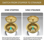 Kitchen Sink Drain Gold Sink Drain Strainer - Image 4