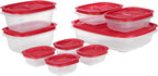 Rubbermaid EasyStore Large Containers, 18-Piece Set, Food Storage Containers by Rubbermaid