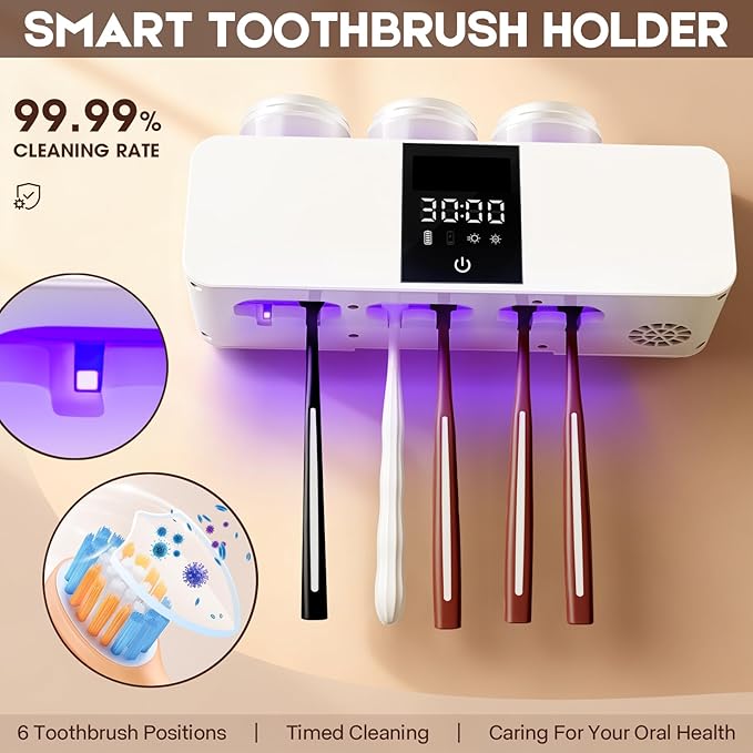 3 in 1 Toothbrush Cleaner Holders - Image 2