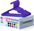 Plastic Hangers 50 Pack by closetselect