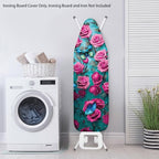 Pink Rose Ironing Board Cover and Pad Heat Reflective Stain Resistant Iron - Image 3
