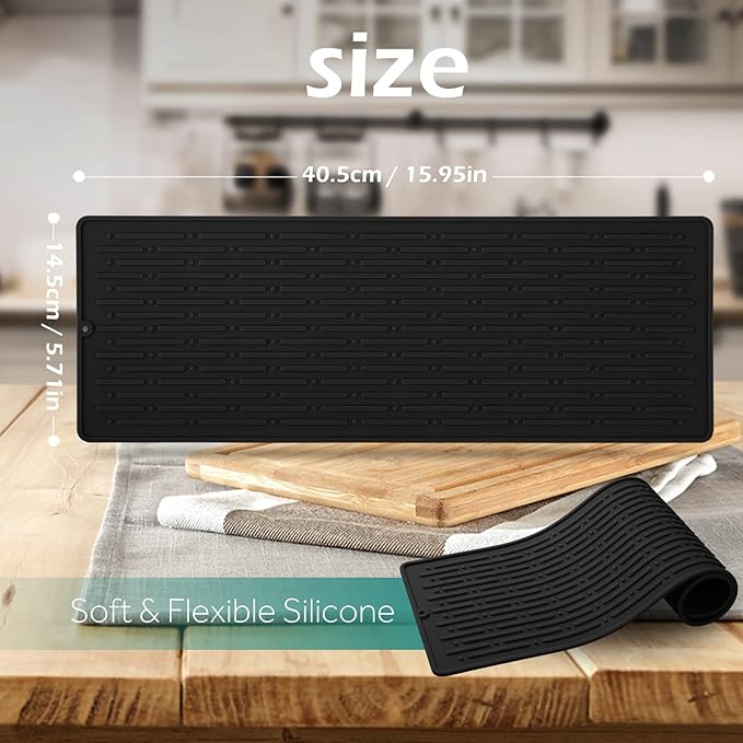 Dish Drying Mats, Heat-resistant Silicone Mat - Image 2
