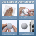 XoYoZo Door Stoppers Wall Protector Buffer Guard Doorknob Door Handle Bumper - Image 3