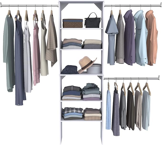 ClosetMaid SuiteSymphony Wood Closet Organizer Starter Kit - Image 4