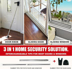 Door Stoppers Security Bar, SECURITYMAN 3 in 1 Adjustable Door Security Bar & - Image 2