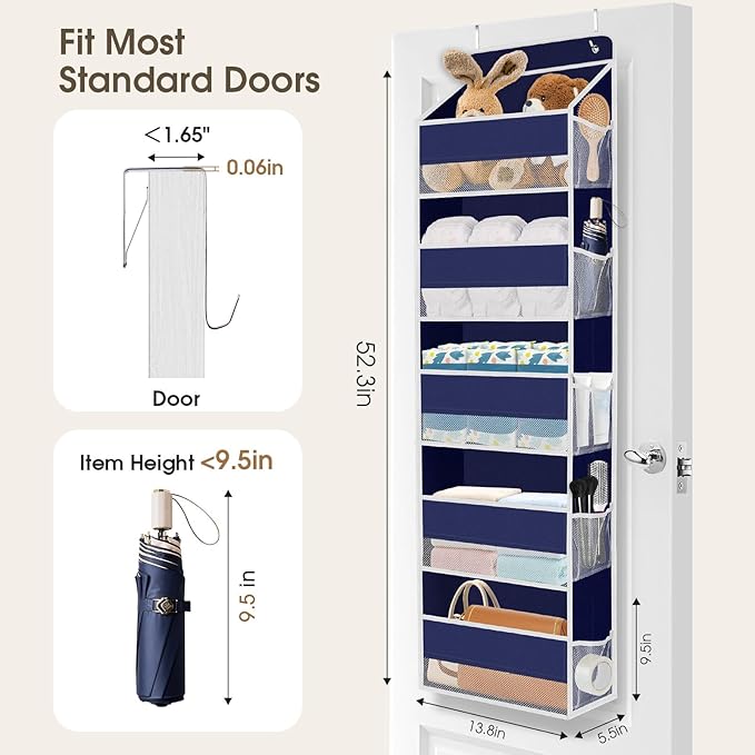 1 Pack Over The Door Organizer, Hanging Storage Organizer - Image 2