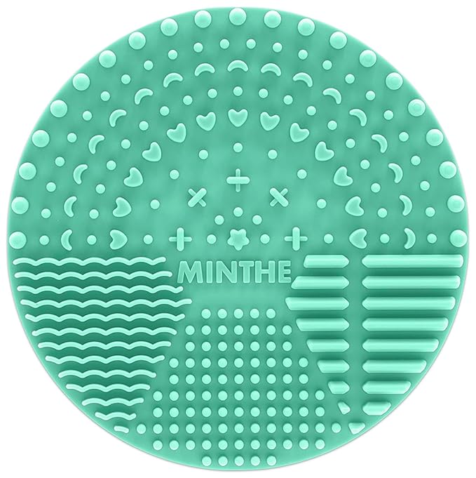 MINTHE™ Makeup Brush Cleaner Mat | 2 Pack | Silicone Make up Cleaning Pad by MINTHE
