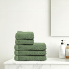 24 Pack Green Hand Towel 100% Cotton Spa Towel – 16x26 inches Highly Absorbable - Image 7