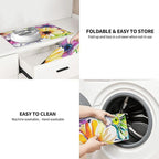 Absorbent Dish Drying Mat For Kitchen Counter, Colorful Flowers Microfiber Dish - Image 6